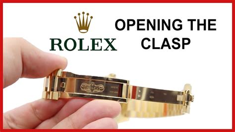 unclasp rolex band|how to open Rolex band.